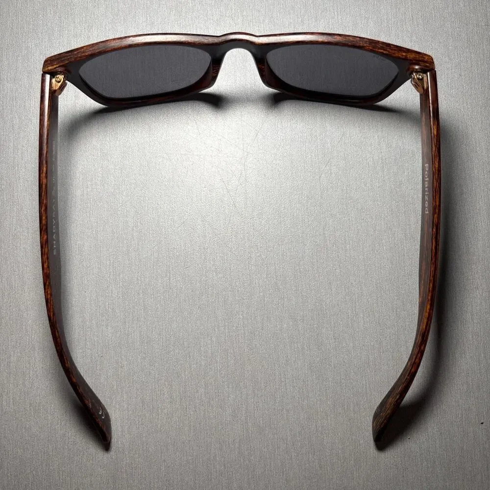 Shady Rays Sunglasses Classic Timber Brown Square C-5080 Polarized FRAMES ONLY